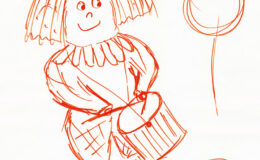 020 - margrit suter - clown in rot